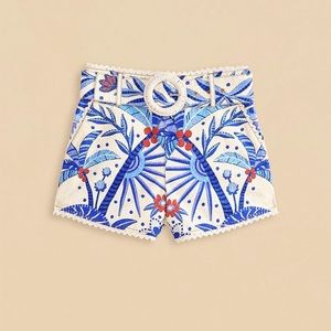 Farm Rio Off-White Jungle Chic Shorts